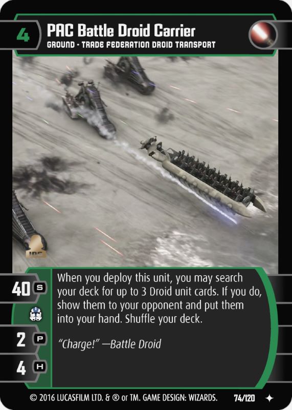 PAC Battle Droid Carrier