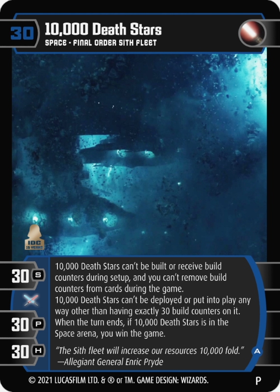 10,000 Death Stars (A)