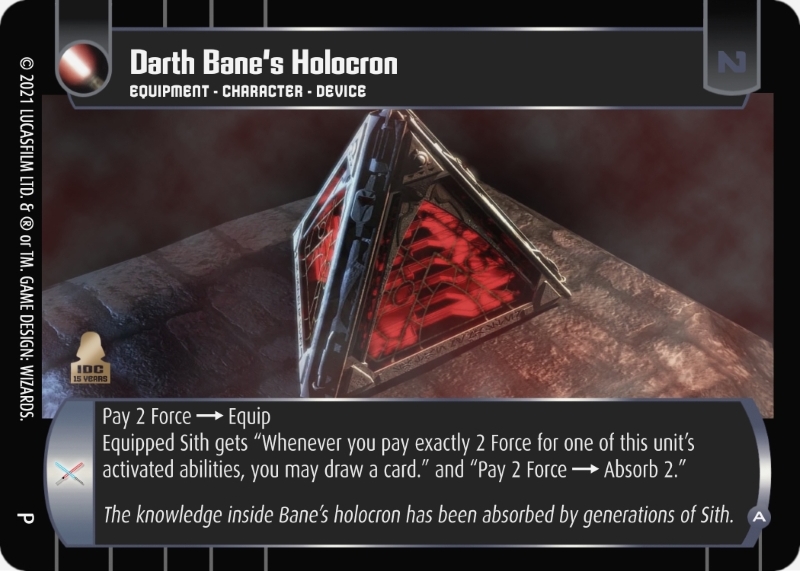 Darth Bane's Holocron (A)