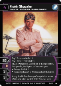 Anakin Skywalker (Y) Card - Star Wars Trading Card Game