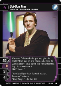 Qui-Gon Jinn's Lightsaber – SWCCG Cards