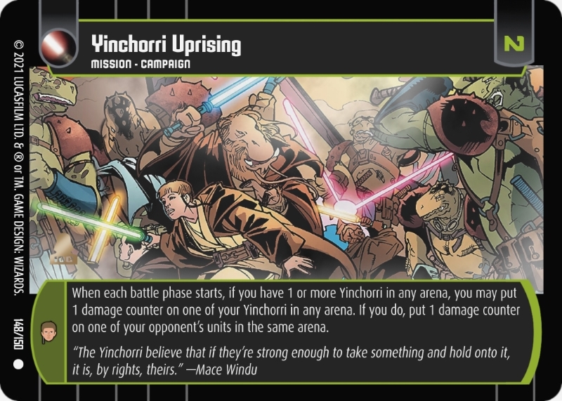 Yinchorri Uprising Card Star Wars Trading Card Game Yinchorri Uprising Card Star Wars Trading Card Game