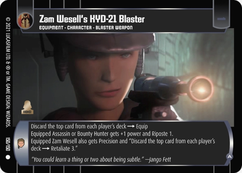 Zam Wesell's KYD-21 Blaster (A)