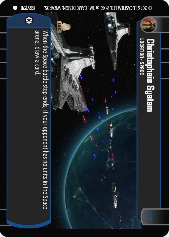 Christophsis System : A Location type card for Star Wars Trading Card Game (SWTCG)