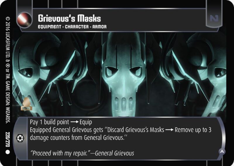 Grievous's Masks (A)