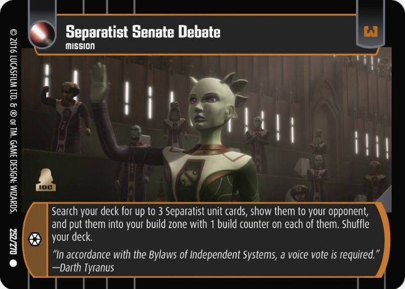 Separatist Senate Debate