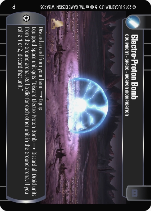 Electro-Proton Bomb (Promo) : A Equipment type card for Star Wars Trading Card Game (SWTCG)