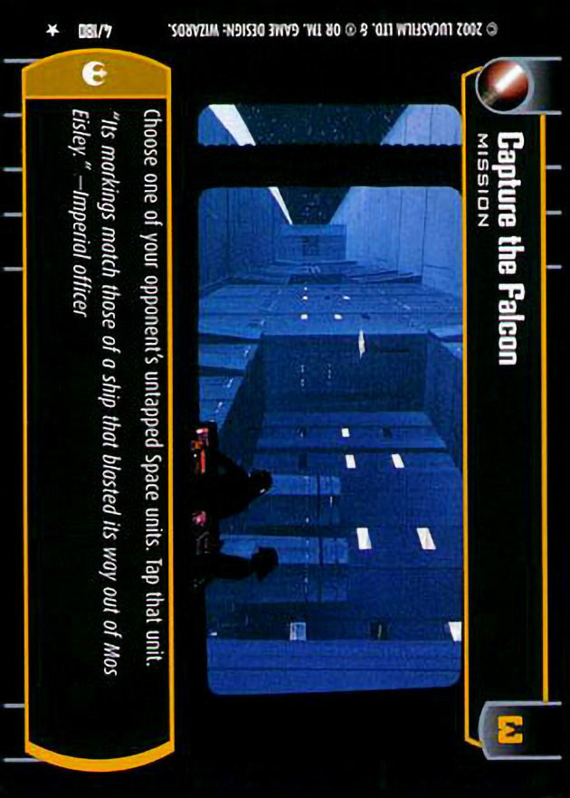 Capture the Falcon : A Mission type card for Star Wars Trading Card Game (SWTCG)