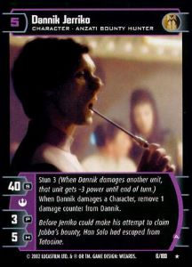 Dannik Jerriko (A) Card - Star Wars Trading Card Game