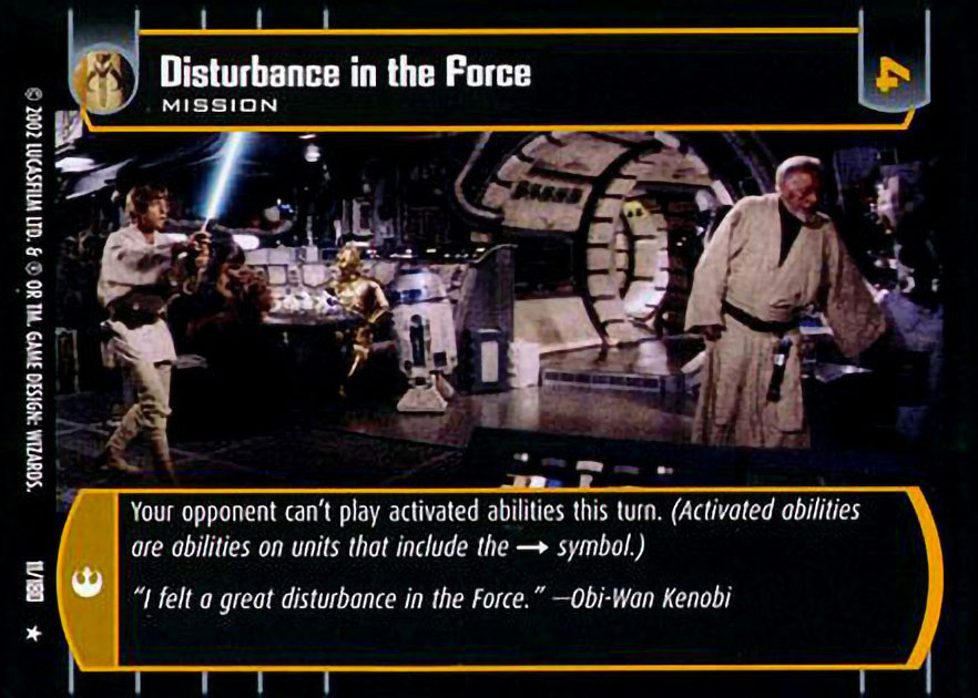 Disturbance in the Force