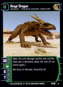 Star Wars ANH Black & White Sepia Base Card #10 Next to the Krayt Dragon 