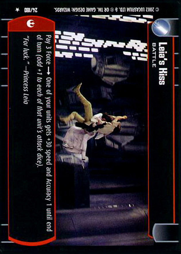 Leia's Kiss : A Battle type card for Star Wars Trading Card Game (SWTCG)