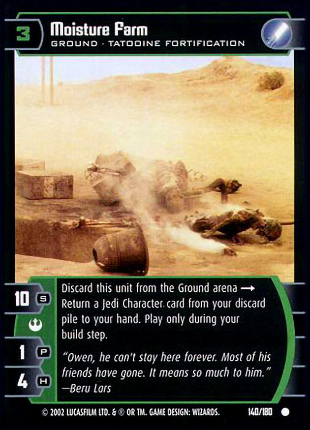 AS NEW TRADING CARD GAME N°63/180 CARD STAR WARS WIZARDS 2002 LUCASFILM