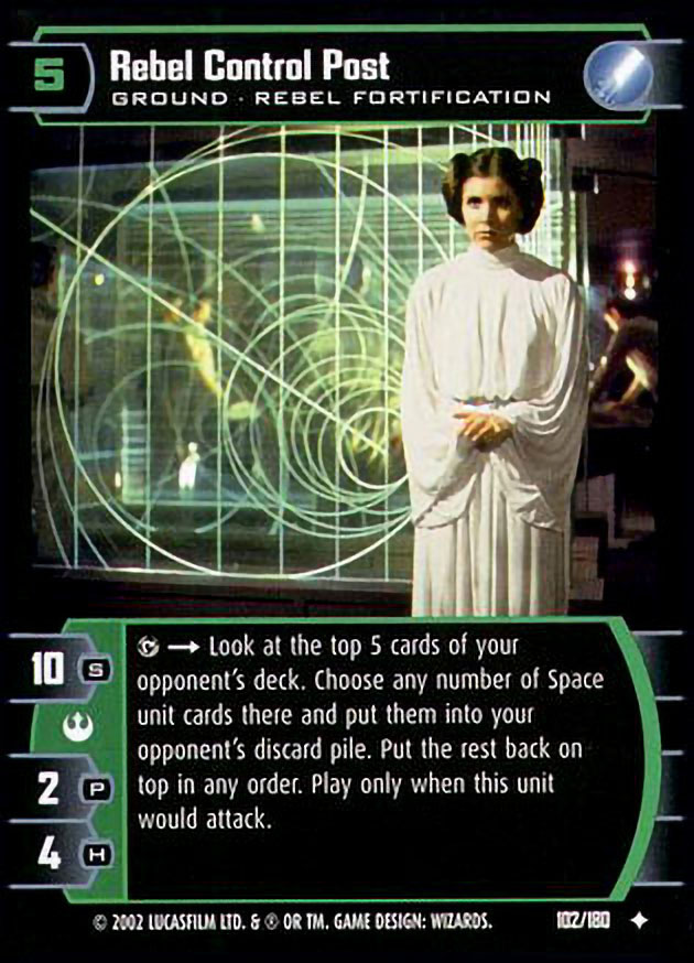 CARD STAR WARS 2002 LUCASFILM TRADING CARD GAME N°102/180 AS NEW WIZARDS 
