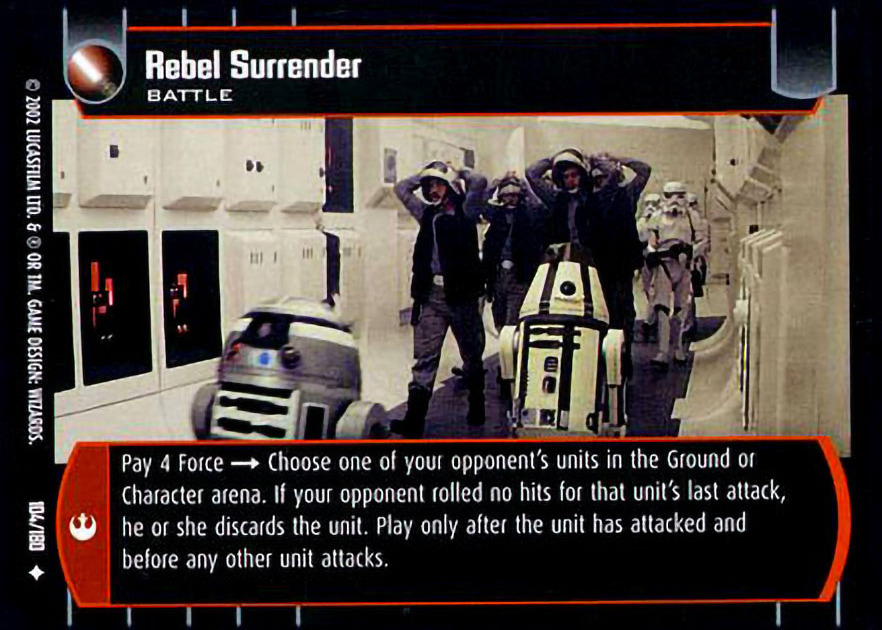 Rebel Surrender