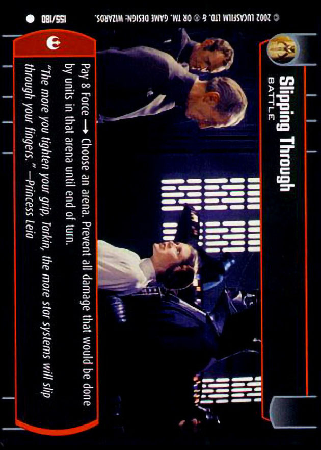 Slipping Through : A Battle type card for Star Wars Trading Card Game (SWTCG)
