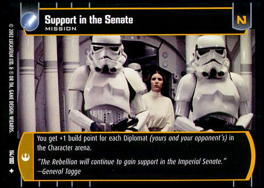 Support in the Senate