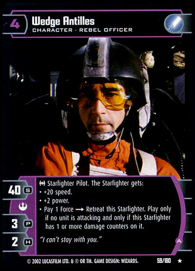 Wedge Antilles Star Wars ANH Black & White Sepia Base Card #130 Red Two 
