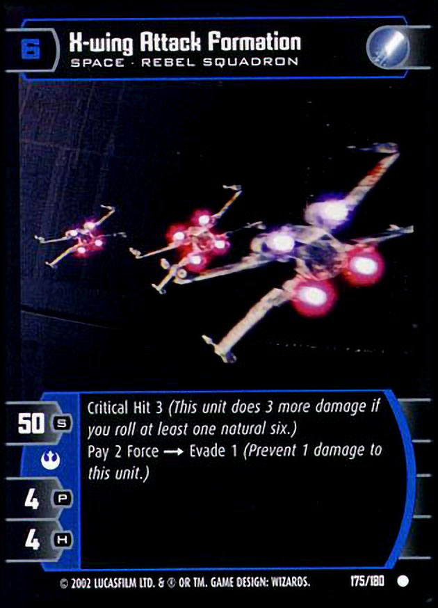 X-Wing Attack Formation