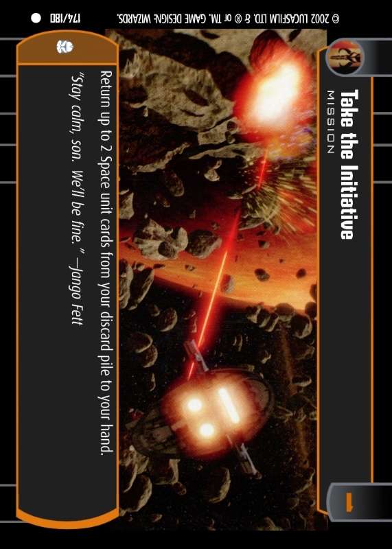 Take the Initiative : A Mission type card for Star Wars Trading Card Game (SWTCG)