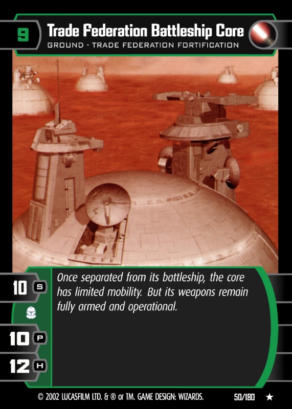 Trade Federation Battleship Core