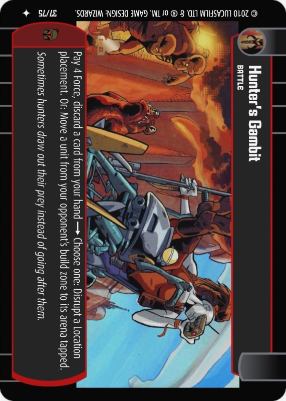 Hunter's Gambit : A Battle type card for Star Wars Trading Card Game (SWTCG)