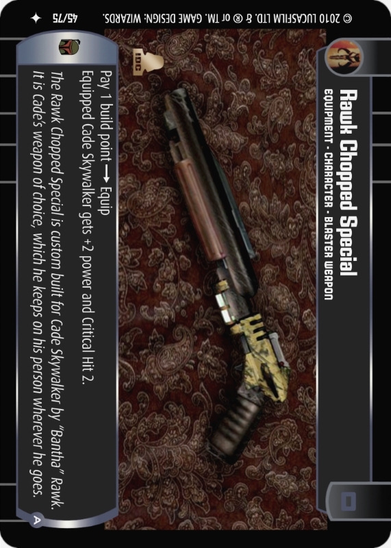 Rawk Chopped Special (A) : A Equipment type card for Star Wars Trading Card Game (SWTCG)