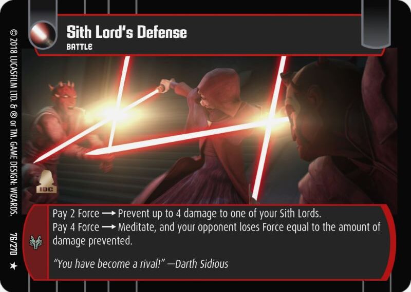 Sith Lord's Defense