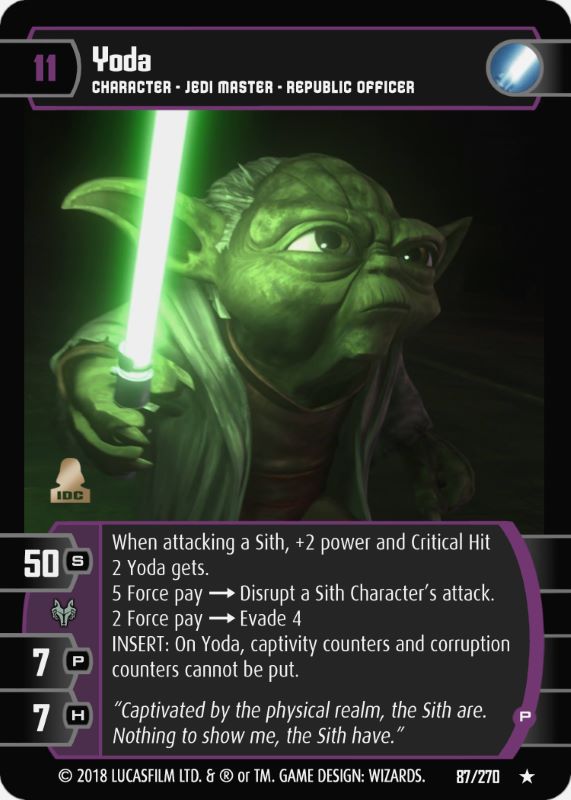 Yoda (P) Card - Star Wars Trading Card Game