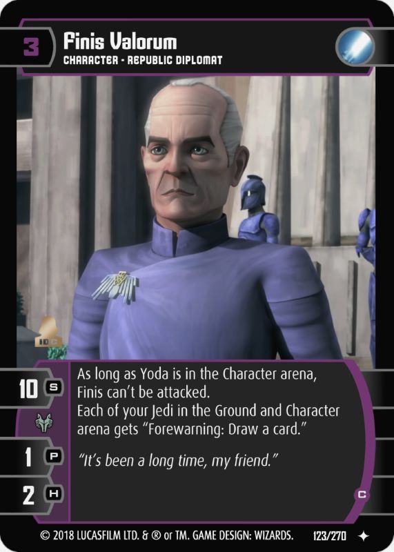 Finis Valorum (C) Card - Star Wars Trading Card Game