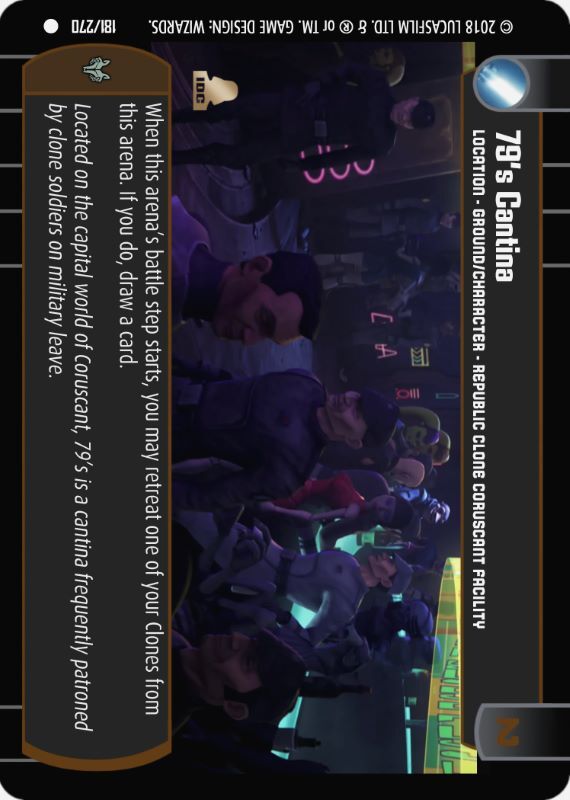 79's Cantina : A Location type card for Star Wars Trading Card Game (SWTCG)