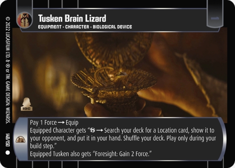 Tusken Brain Lizard Card - Star Wars Trading Card Game