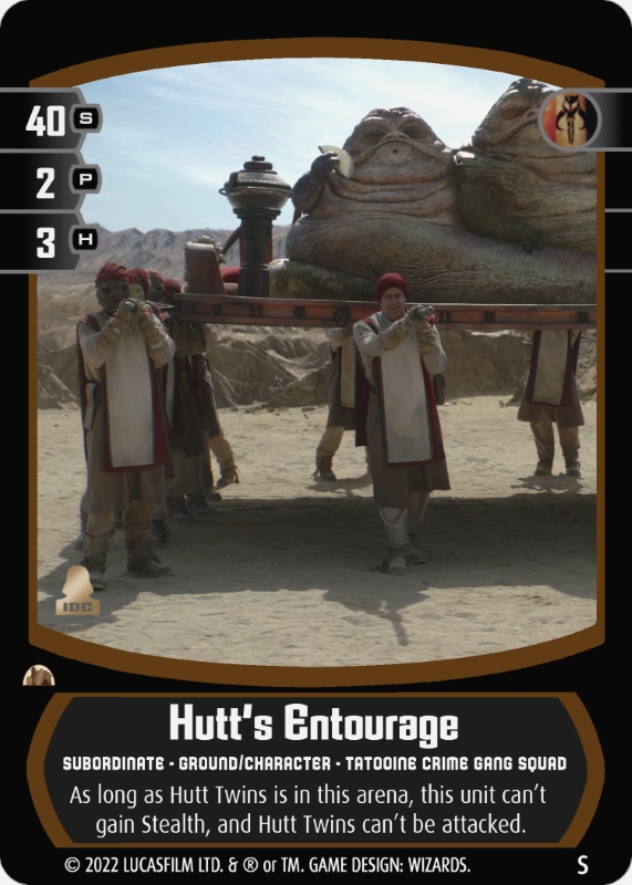 Hutt's Entourage