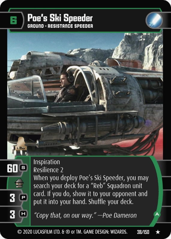 Poe's Ski Speeder (A)