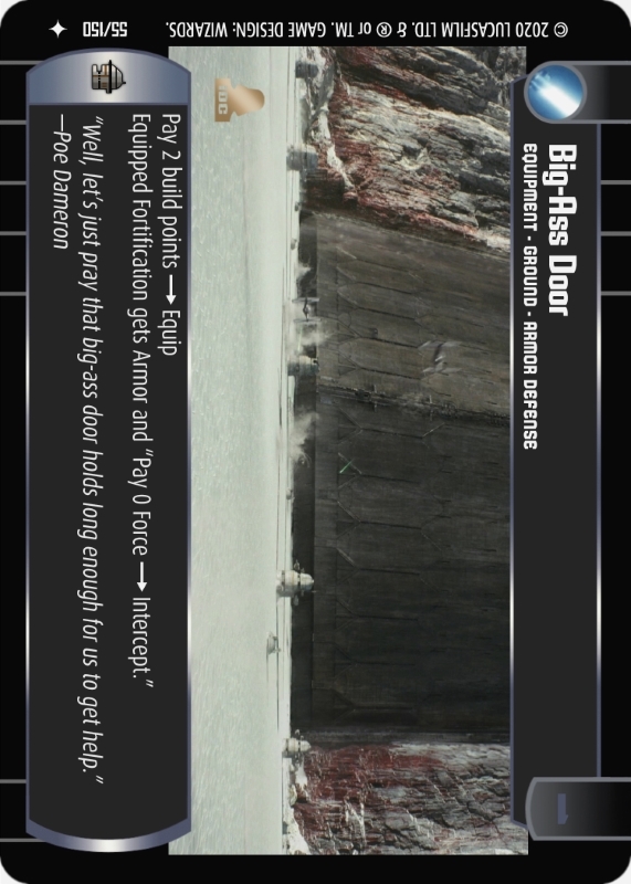 Big-Ass Door : A Equipment type card for Star Wars Trading Card Game (SWTCG)
