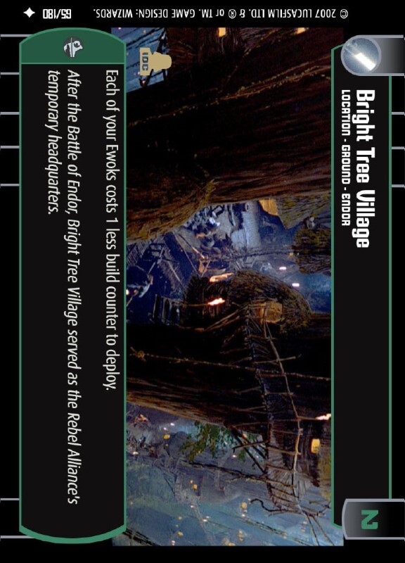 Bright Tree Village : A Location type card for Star Wars Trading Card Game (SWTCG)