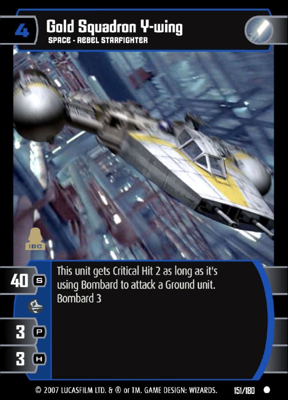 Gold Squadron Y-wing