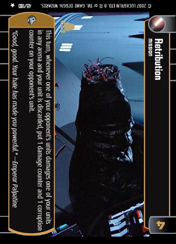 Retribution : A Mission type card for Star Wars Trading Card Game (SWTCG)