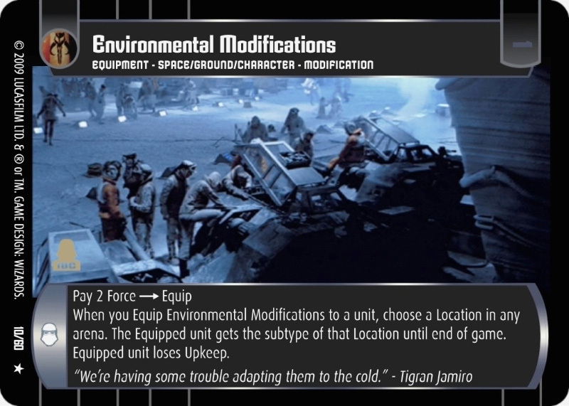 Environmental Modifications Card - Star Wars Trading Card Game