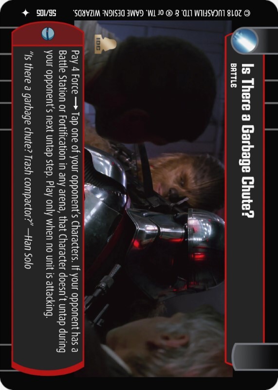 Is There A Garbage Chute? : A Battle type card for Star Wars Trading Card Game (SWTCG)