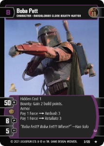 Boba Fett (U) Card - Star Wars Trading Card Game