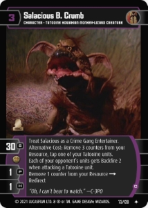 Salacious B. Crumb (C) Card - Star Wars Trading Card Game