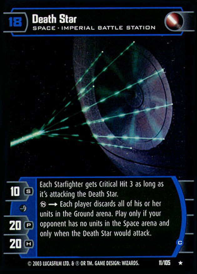Star Wars The Last Jedi Green Base Card #34 The Second Death Star 