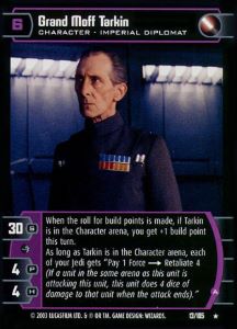 Grand Moff Tarkin (A) Card - Star Wars Trading Card Game