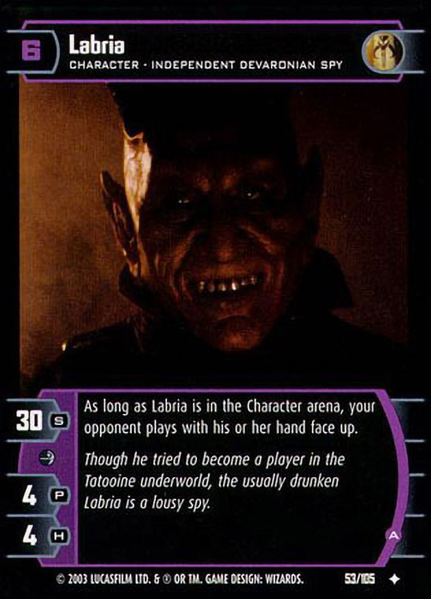 Labria (A) Card - Star Wars Trading Card Game