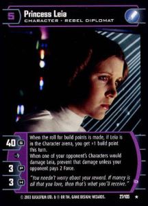 Princess Leia (D) Card - Star Wars Trading Card Game