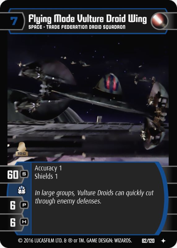 Flying Mode Vulture Droid Wing
