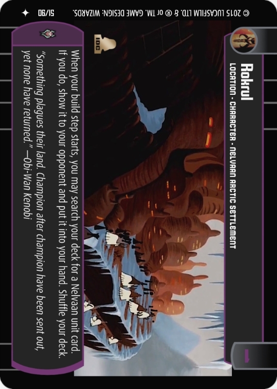 Rokrul : A Location type card for Star Wars Trading Card Game (SWTCG)