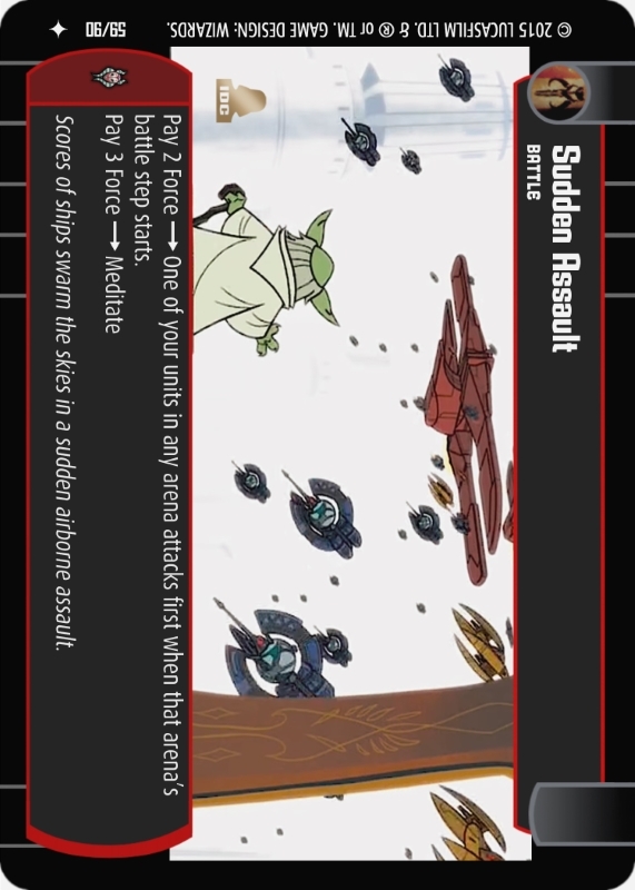 Sudden Assault : A Battle type card for Star Wars Trading Card Game (SWTCG)