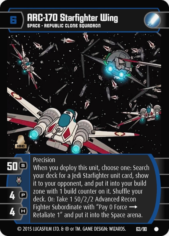 ARC-170 Starfighter Wing